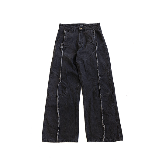 BOIGA WIDE LEG JEANS (WASHED BLACK)